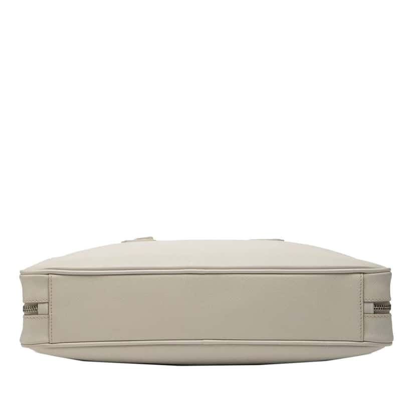 Prada Saffiano Business Bag White Leather Good condition - Inside View