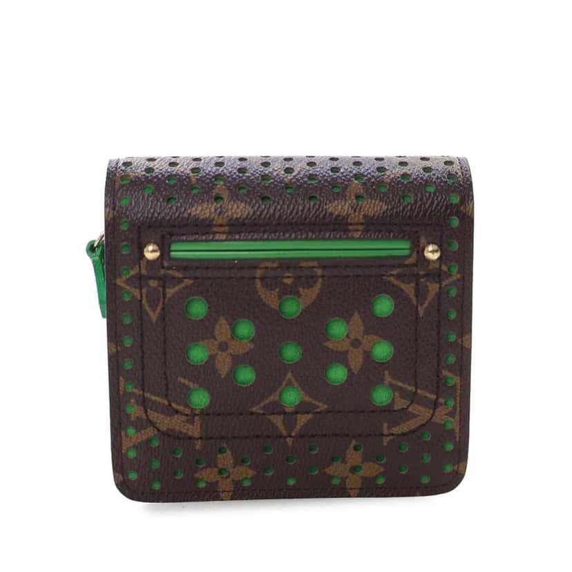 Louis Vuitton Monogram Perforated Compact Zipped Wallet Brown Good condition - Model View