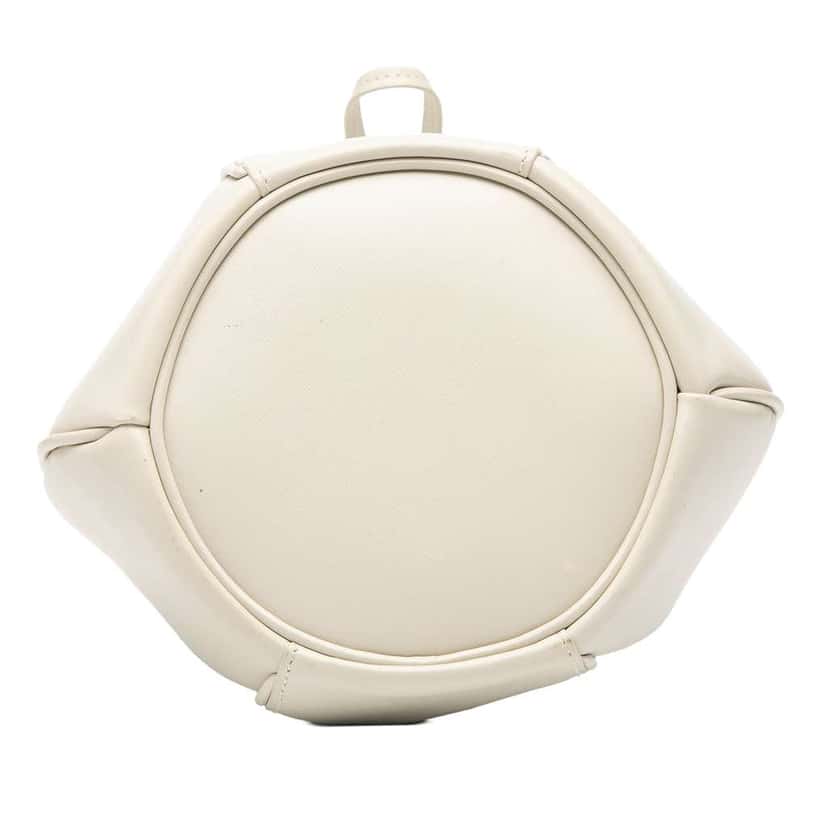 Saint Laurent Small Leather Talitha Bucket Bag White Leather Good condition - Inside View