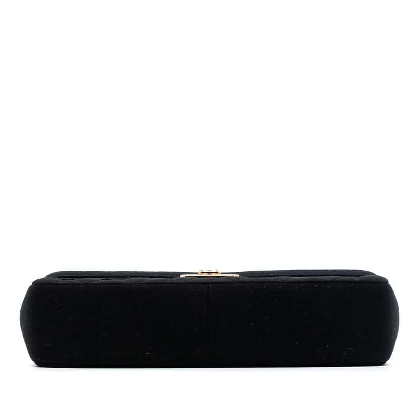 Chanel Large Jersey Chic With Me Flap Black Cotton Good condition - Inside View
