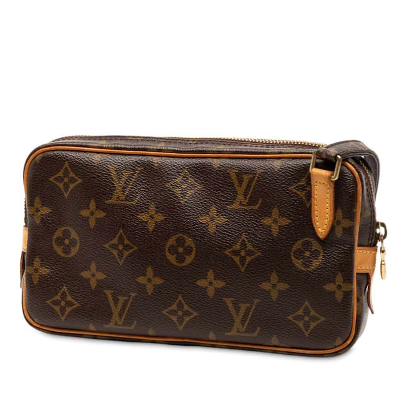 Louis Vuitton Monogram Pochette Marly Bandouliere Brown Good condition - Back View