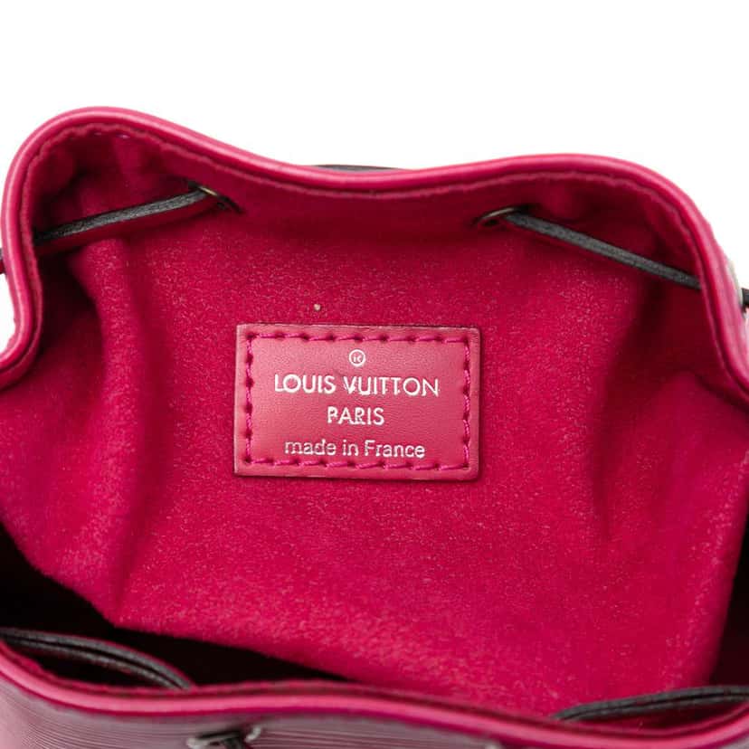 Louis Vuitton Epi Nano Noe Pink Leather Good condition - Box View