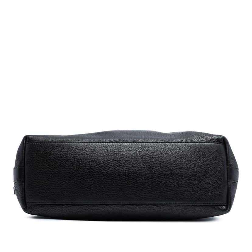 Gucci Small Grained Calfskin Miss GG Satchel Black Leather Good condition - Inside View