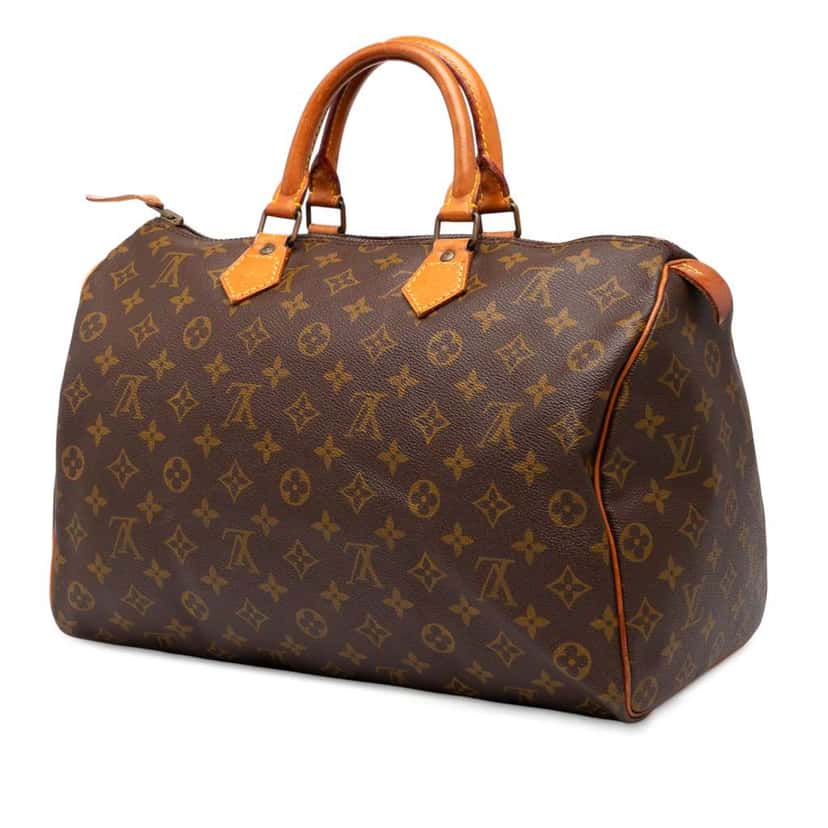 Louis Vuitton Monogram Speedy 35 Brown Fair condition - Back View