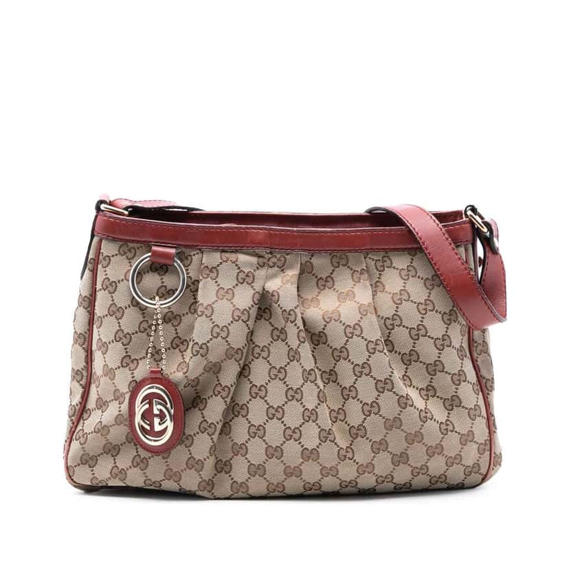 Gucci GG Canvas Sukey Crossbody Brown Canvas Very good condition - Front View