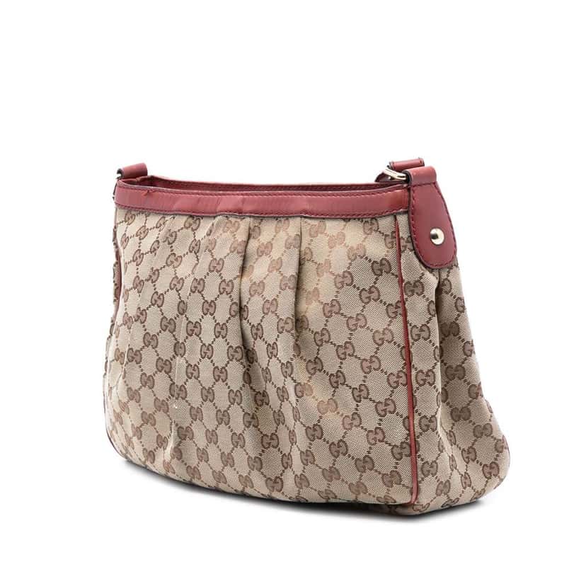 Gucci GG Canvas Sukey Crossbody Brown Canvas Very good condition - Back View