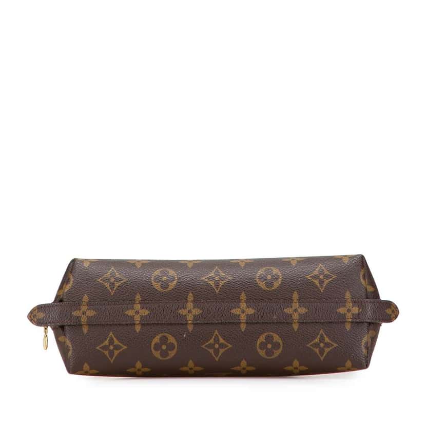 Louis Vuitton Monogram Trousse Demi Ronde Cosmetic Pouch Brown Canvas Good condition - Inside View