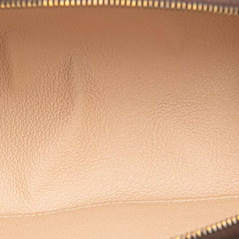 Louis Vuitton Monogram Trousse Demi Ronde Cosmetic Pouch Brown Canvas Good condition - Model View