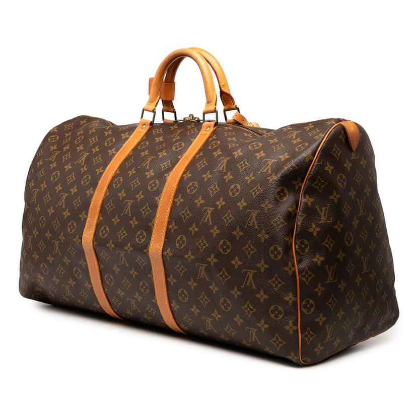 Louis Vuitton Monogram Keepall 60 Brown Good condition - Back View