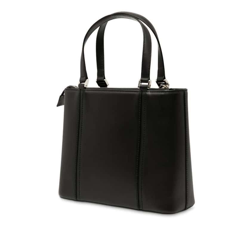 Burberry Leather Handbag Black Leather Good condition - Back View