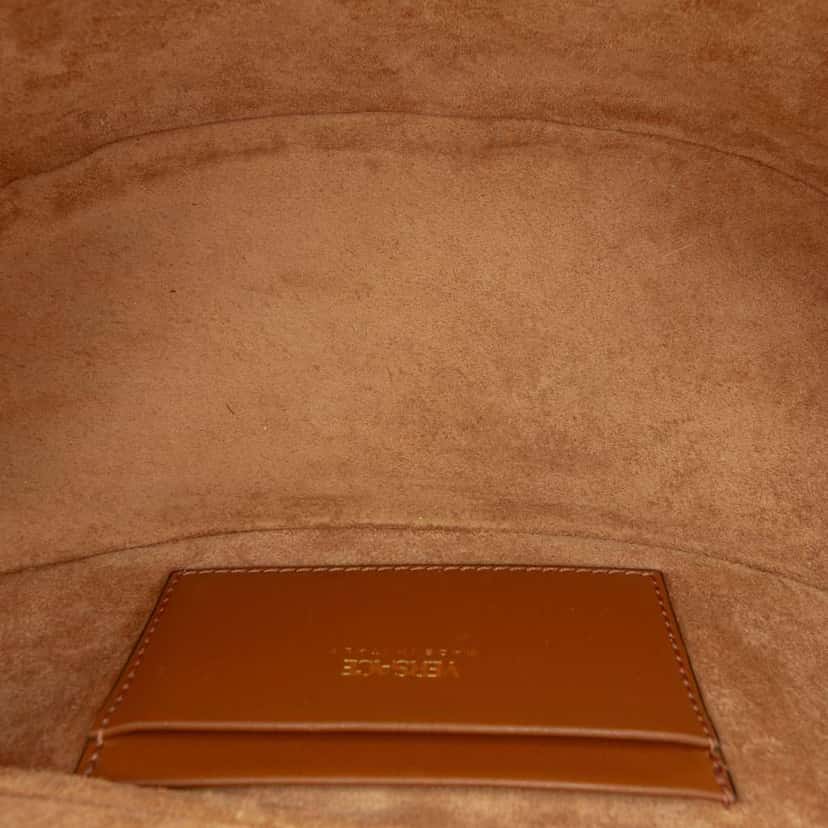 Versace Leather V Greca Signature Belt Bag Brown Leather Very good condition - Model View