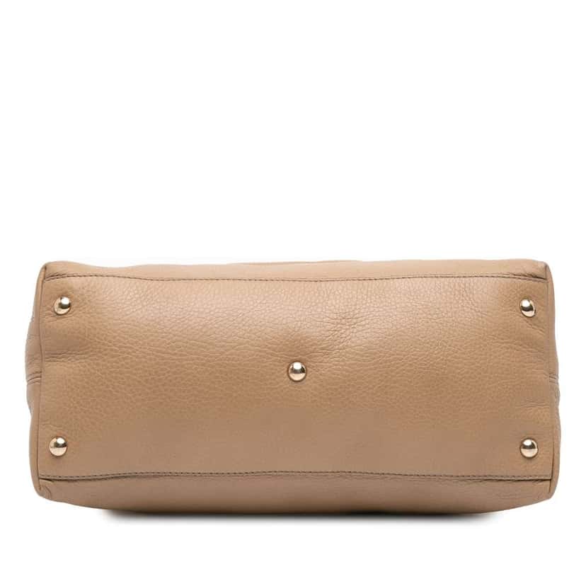 Gucci Small Leather Soho Working Satchel Brown Leather Good condition - Inside View