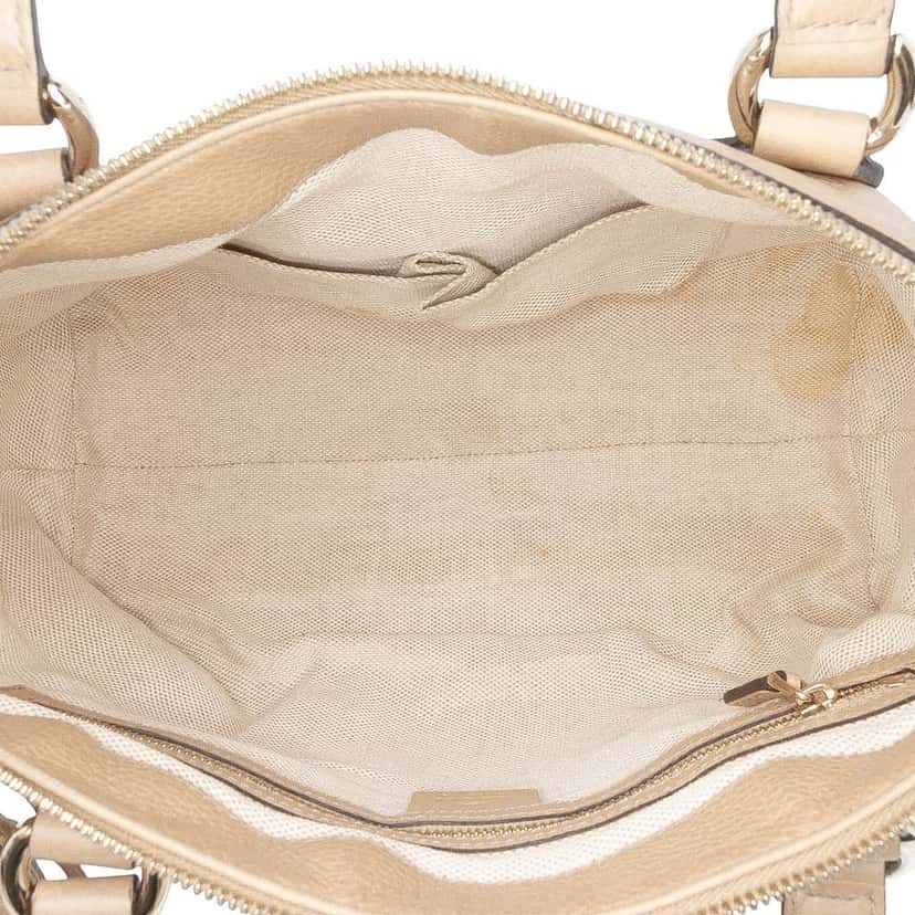 Gucci Small Leather Soho Working Satchel Brown Leather Good condition - Model View