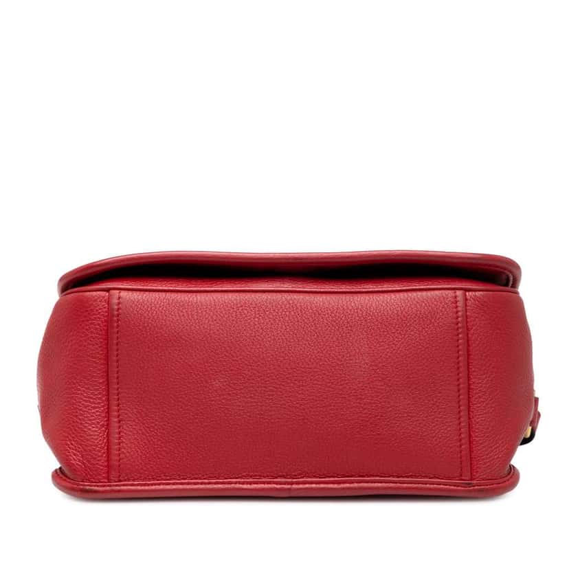 Prada Vitello Phenix Flap Crossbody Red Leather Very good condition - Inside View