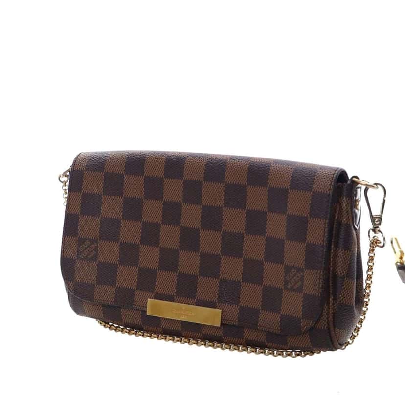 Louis Vuitton Damier Ebene Favorite PM Brown Good condition - Back View