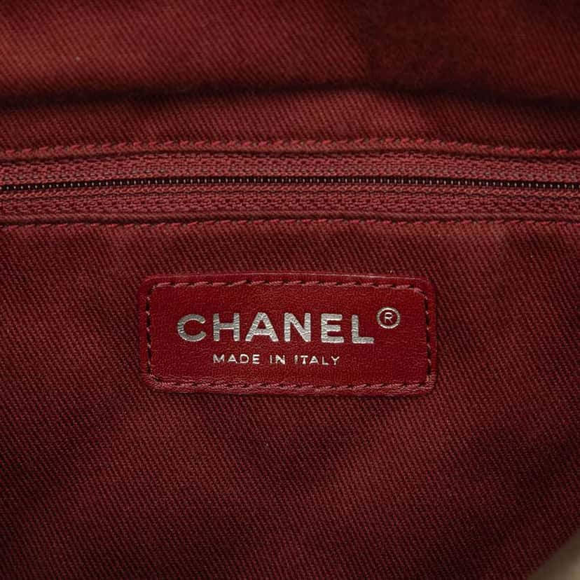 Chanel Large Aged Calfskin Cotton Club Tote Gold Leather Good condition - Box View