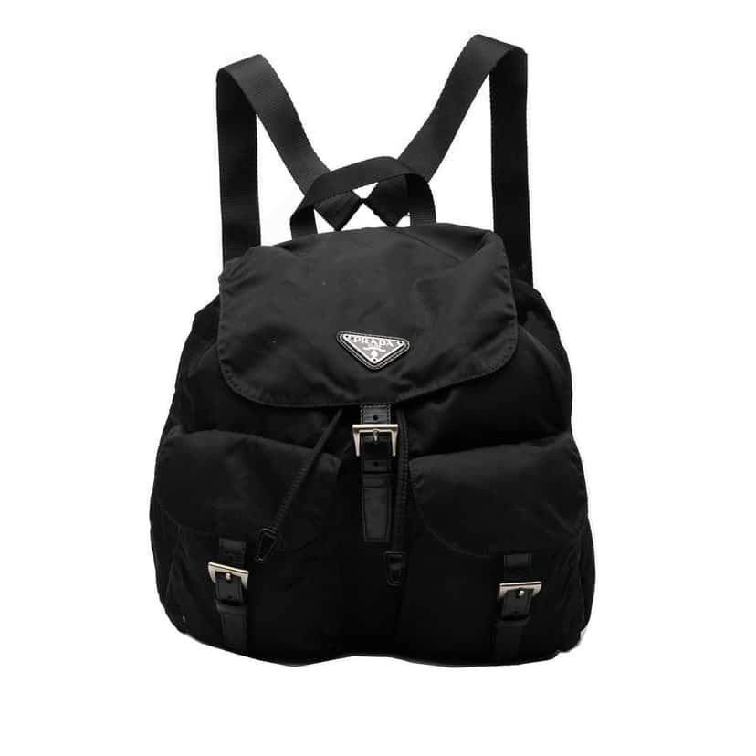 Prada Tessuto Backpack Black Fair condition - Front View