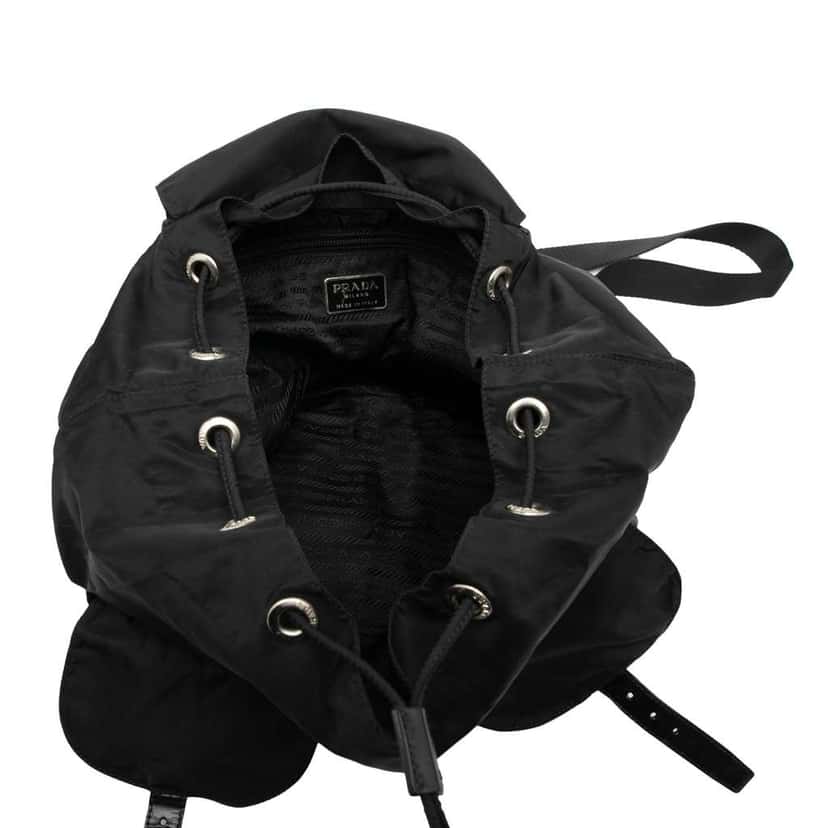Prada Tessuto Backpack Black Fair condition - Model View