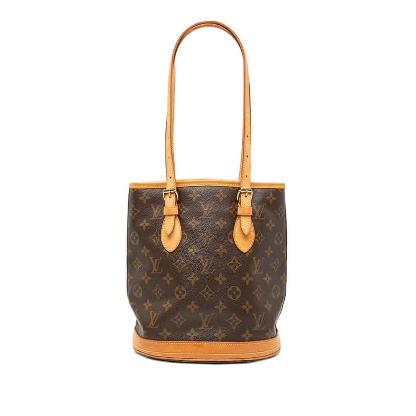 Louis Vuitton Monogram Petit Bucket Brown Good condition - Front View