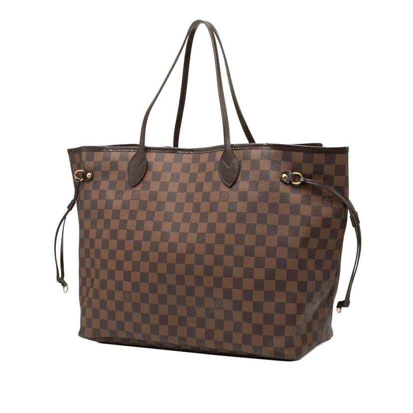 Louis Vuitton Damier Ebene Neverfull GM Brown Good condition - Back View