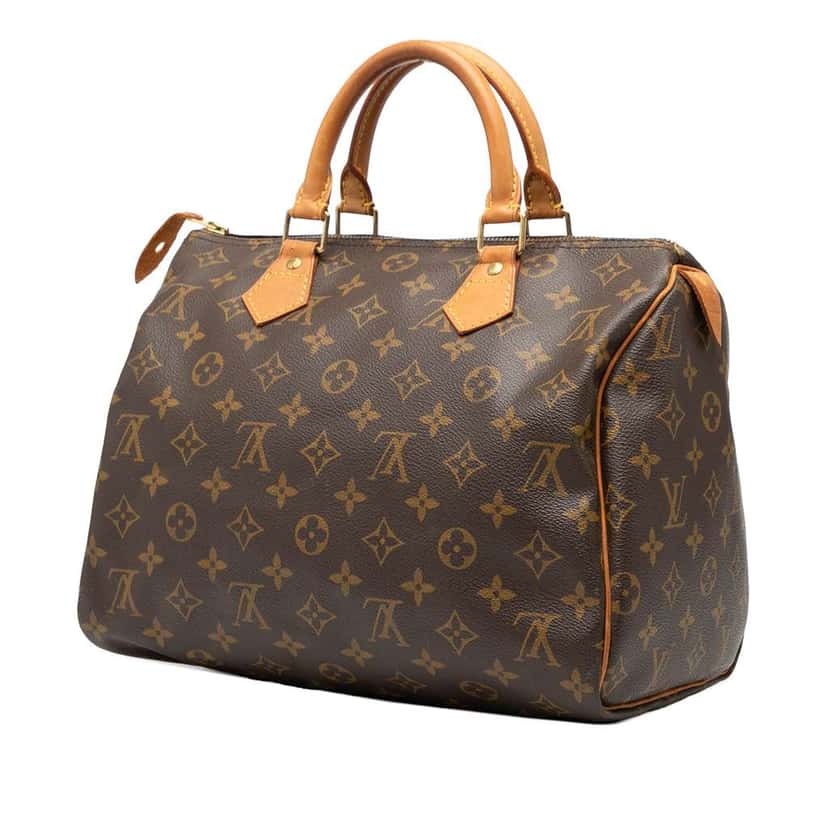 Louis Vuitton Monogram Speedy 30 Brown Fair condition - Back View