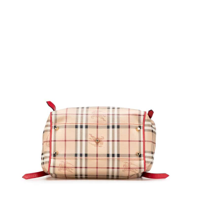 Burberry Small Haymarket Check Coated Canvas Canterbury Tote Brown Canvas Good condition - Inside View
