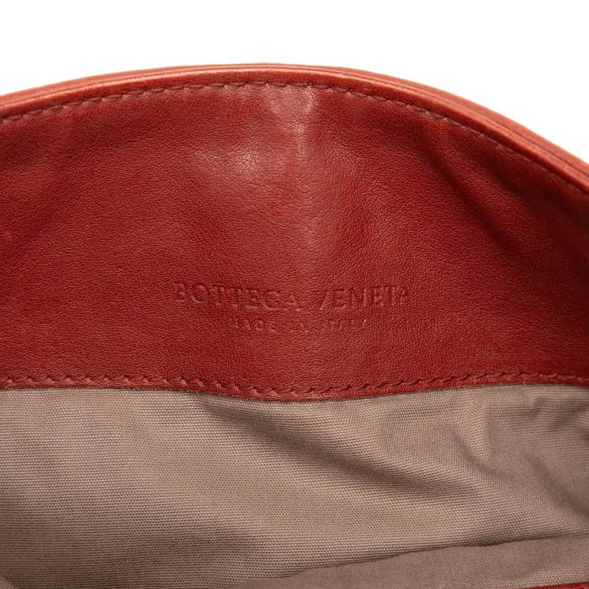 Bottega Veneta Leather Intrecciato Crossbody Brown Leather Very good condition - Box View