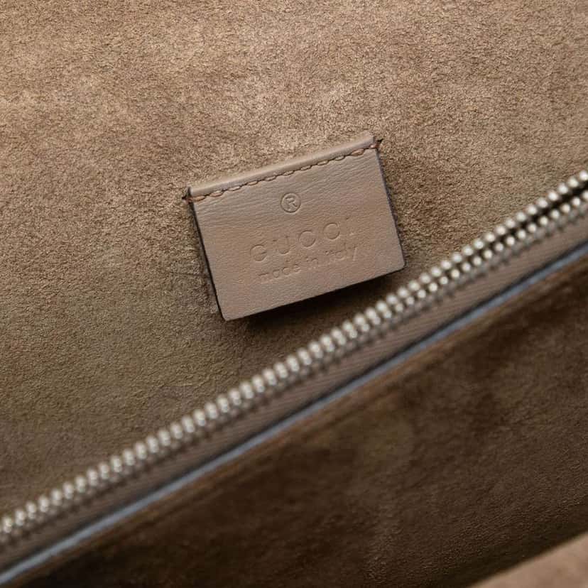 Gucci Medium GG Supreme Dionysus Shoulder Bag Brown Canvas Good condition - Box View