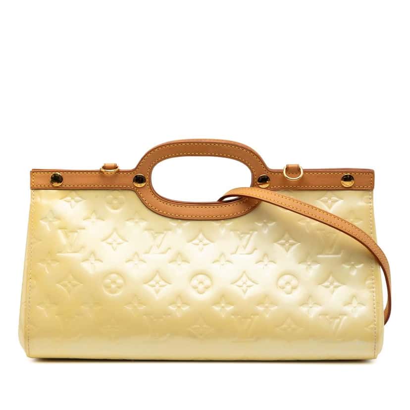 Louis Vuitton Monogram Vernis Roxbury Drive Yellow Leather Good condition - Front View