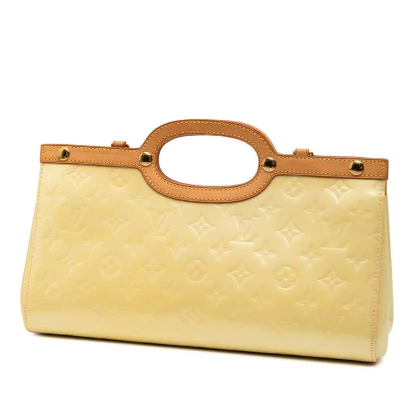 Louis Vuitton Monogram Vernis Roxbury Drive Yellow Leather Good condition - Back View