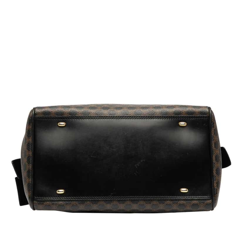 Celine Macadam Coated Canvas Handbag Brown Canvas Good condition - Inside View