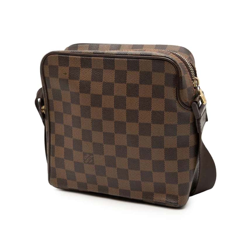Louis Vuitton Damier Ebene Olav PM Brown Good condition - Back View