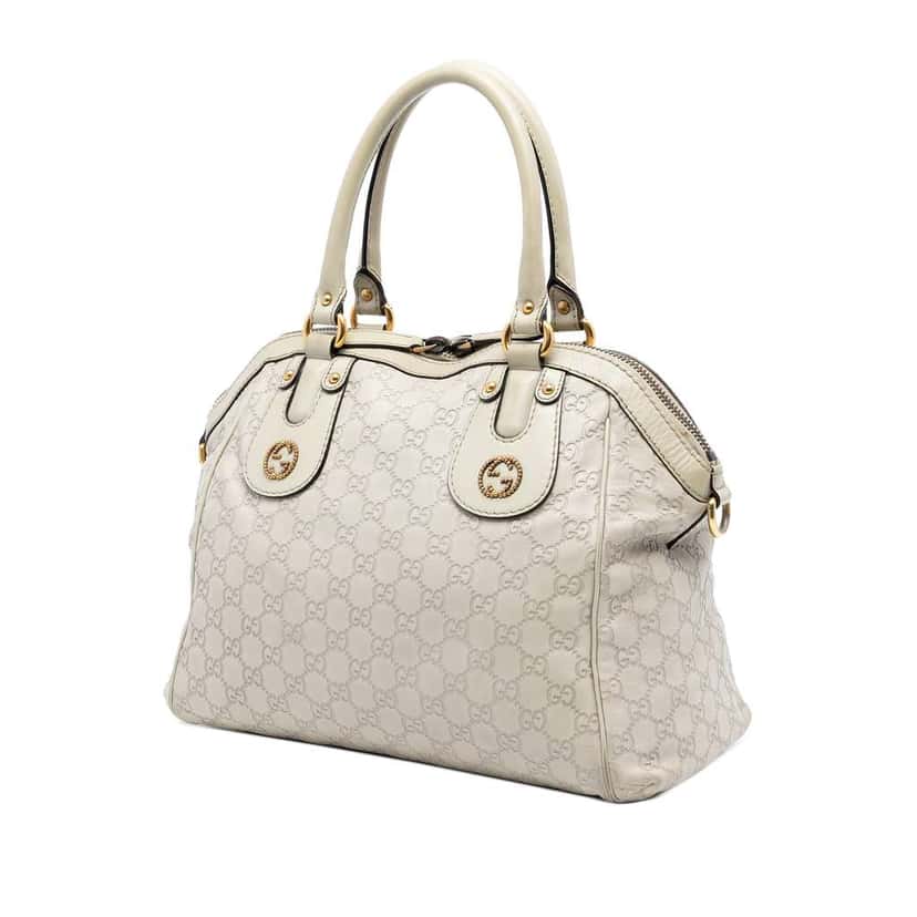 Gucci Medium Guccissima Scarlett Satchel Brown Leather Very good condition - Back View