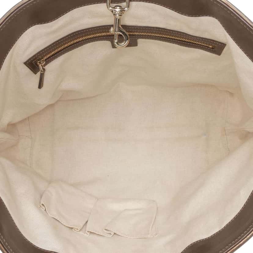 Gucci Metallic Guccissima Heart Bit Tote Brown Leather Good condition - Model View