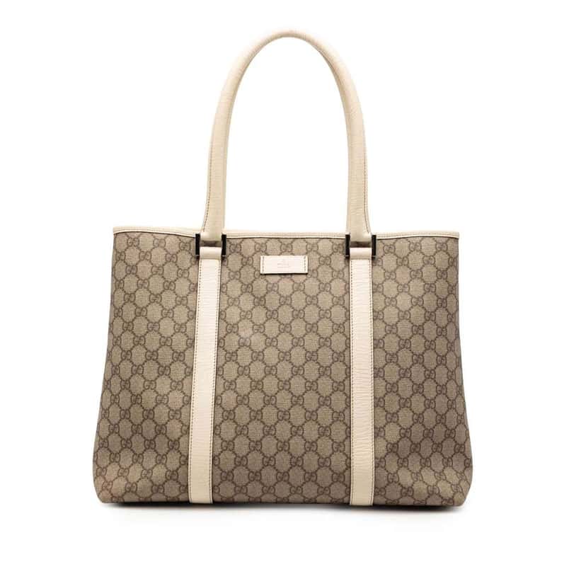 Gucci GG Supreme Tote Brown Canvas Good condition - Front View