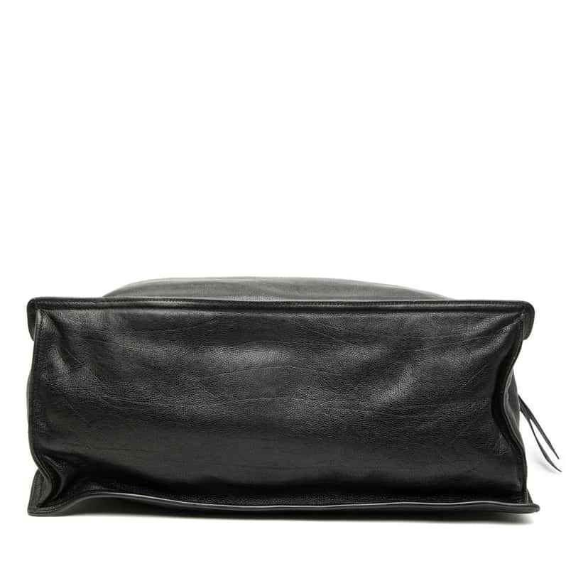 Prada Glace Calf Etiquette Tote Black Leather Good condition - Inside View