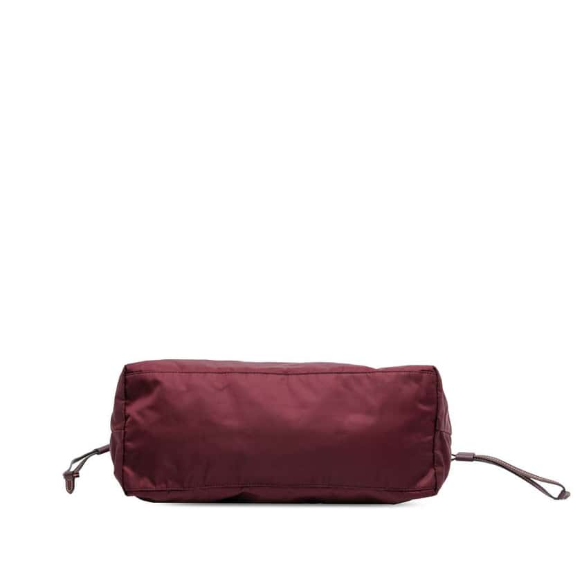Prada Saffiano Trimmed Tessuto Tote Red Good condition - Inside View