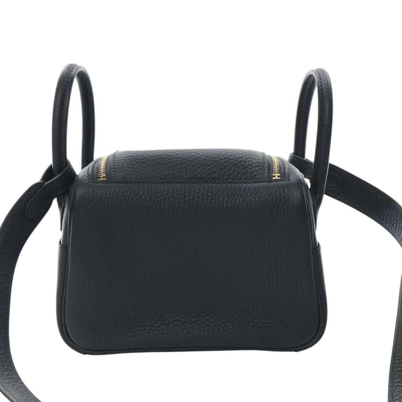 Hermès Mini Clemence Lindy 20 Green Leather Good condition - Model View