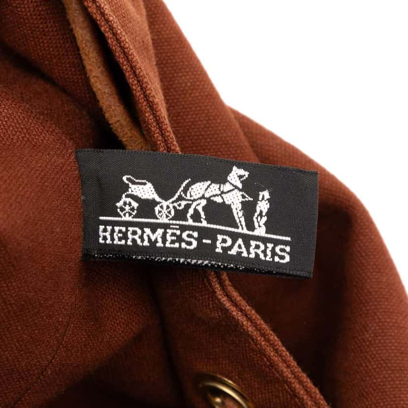 Hermès Toile Polochon Mimile Brown Canvas Good condition - Box View
