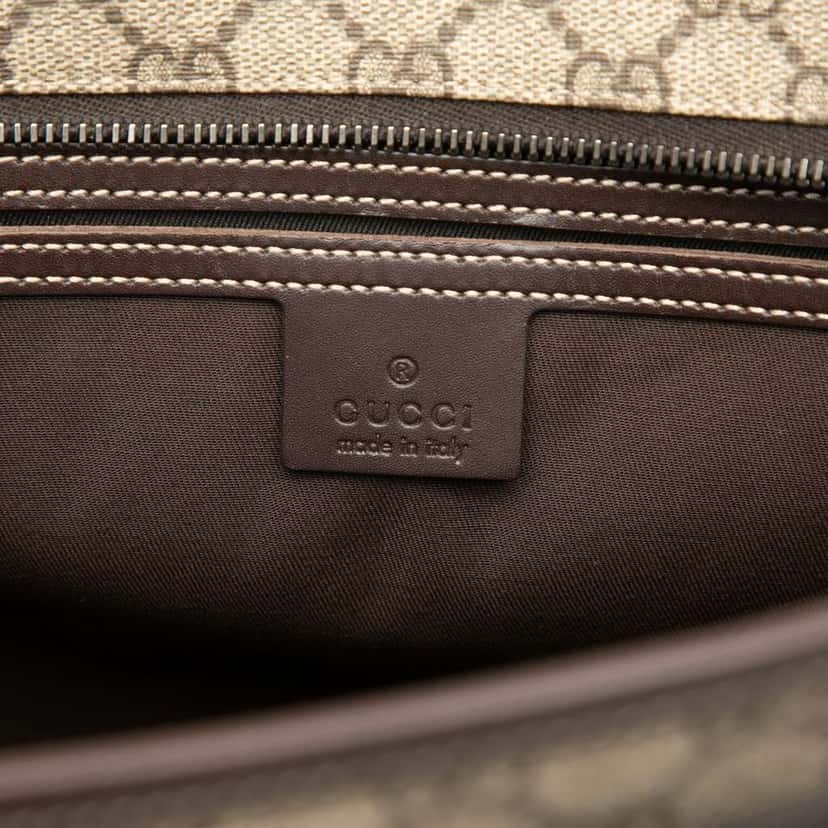 Gucci GG Supreme Tote Brown Canvas Good condition - Box View