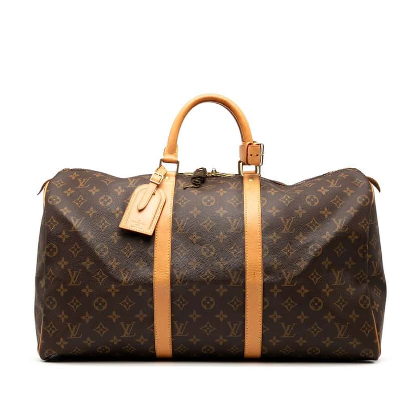 Louis Vuitton Monogram Keepall 50 Brown Good condition - Front View