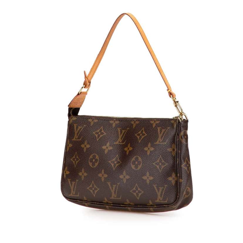 Louis Vuitton Monogram Mini Pochette Accessoires Brown Good condition - Back View