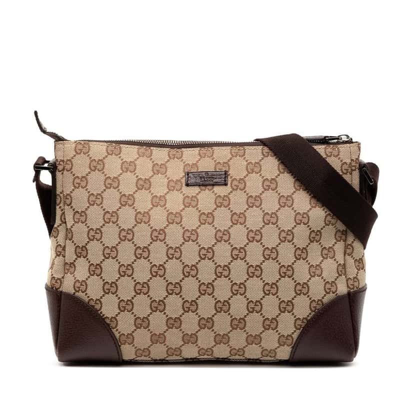 Gucci GG Canvas Crossbody Brown Canvas Good condition - Front View