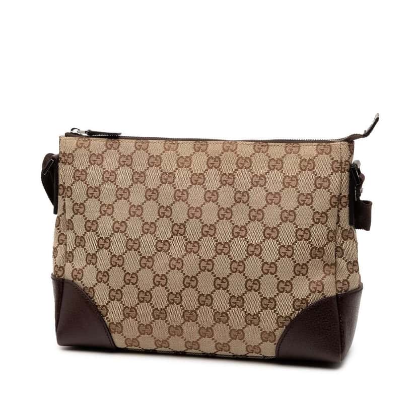 Gucci GG Canvas Crossbody Brown Canvas Good condition - Back View
