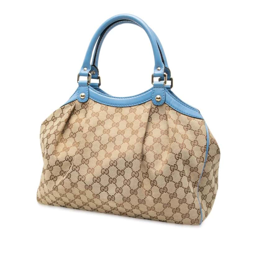 Gucci Medium GG Canvas Sukey Tote Brown Canvas Good condition - Back View