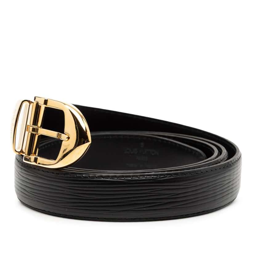 Louis Vuitton Epi Classic Belt Black Leather Good condition - Back View