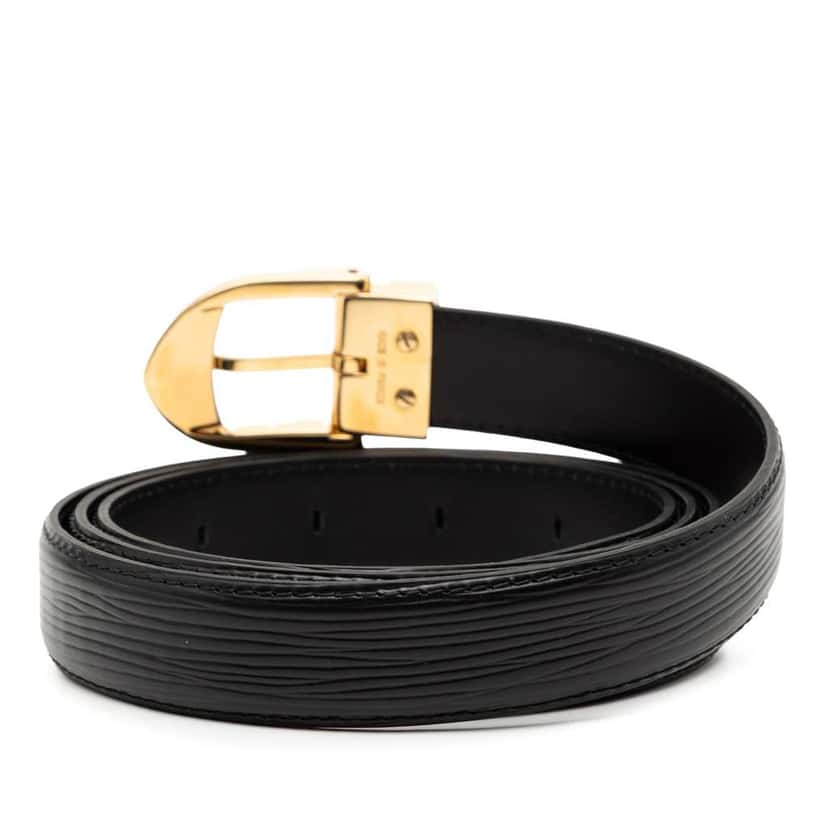Louis Vuitton Epi Classic Belt Black Leather Good condition - Inside View
