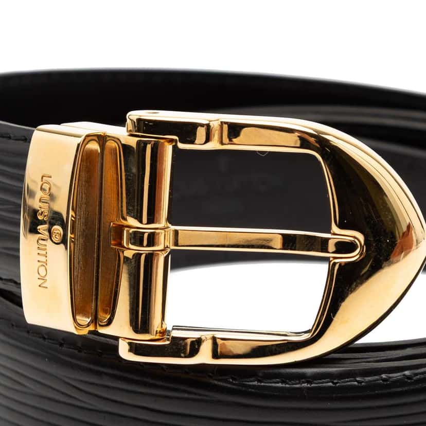 Louis Vuitton Epi Classic Belt Black Leather Good condition - Model View
