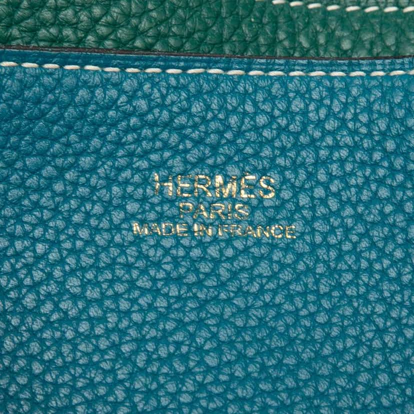 Hermès Clemence Double Sens 45 Blue Leather Very good condition - Box View