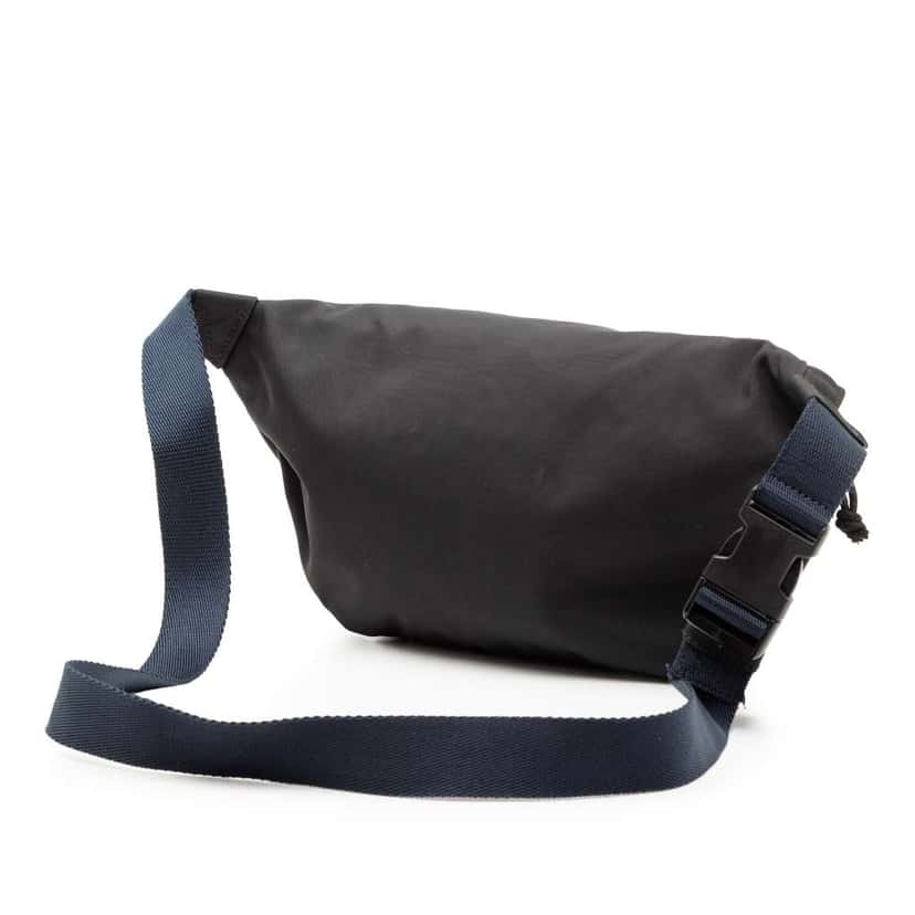 Balenciaga Nylon Logo Wheel Belt Bag Black Good condition - Back View